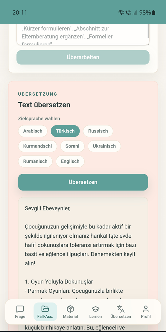 ErgoFlow Übersetzungen